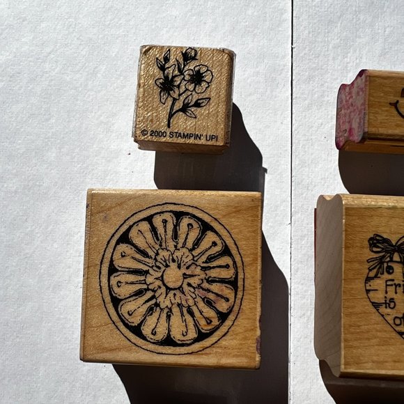 Office Rubber Stamps Dachshund Western Hat Horseshoe Smiley Face Rose